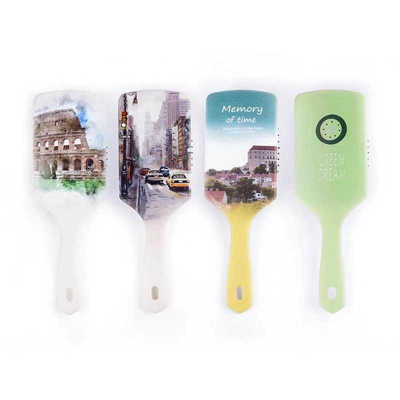 

Plastic Printed Air Bag Comb Massage Comb Cartoon Hairdressing Comb Air Cushion Tangle Teezer Logo