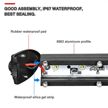 

White Bar 7inch LED Waterproof Slim Beam Offroad Driving Roof Boat 18W