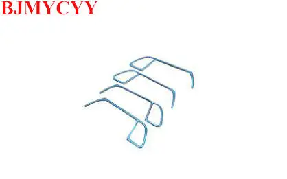 BJMYCYY 4 шт./компл. украшения рама из нержавеющей стали для автомобильных кабельных систем с внутренней стороны для Audi A4L 2009 - Название цвета: Синий