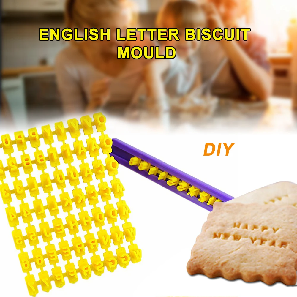 DIY Алфавит Номер письмо печенье печать резак тиснение торт плесень 3 | Дом и сад