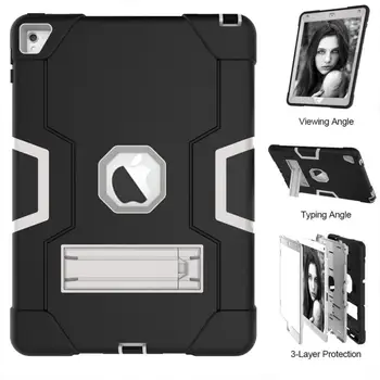 

Safe Armor Shockproof Heavy Duty Silicone Hard Case For iPad Pro 9.7 For iPad Air 2 Case Retina Kids Baby Cover+Stylus Pen+Gift