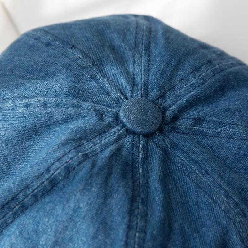 Для женщин Для мужчин Винтаж мыть синего джинсового цвета берет Кепки классические чайные кружки из 8-Панель восьмиугольная художник такси Регулируемый плоский козырек от солнца