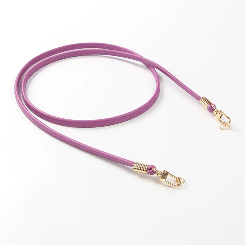 Candy Color Crossbody Small Carry Strap Soft Handbag Handle Bag Accessories PU Strap Sholder Bag Belts Leather Thin Crossbody