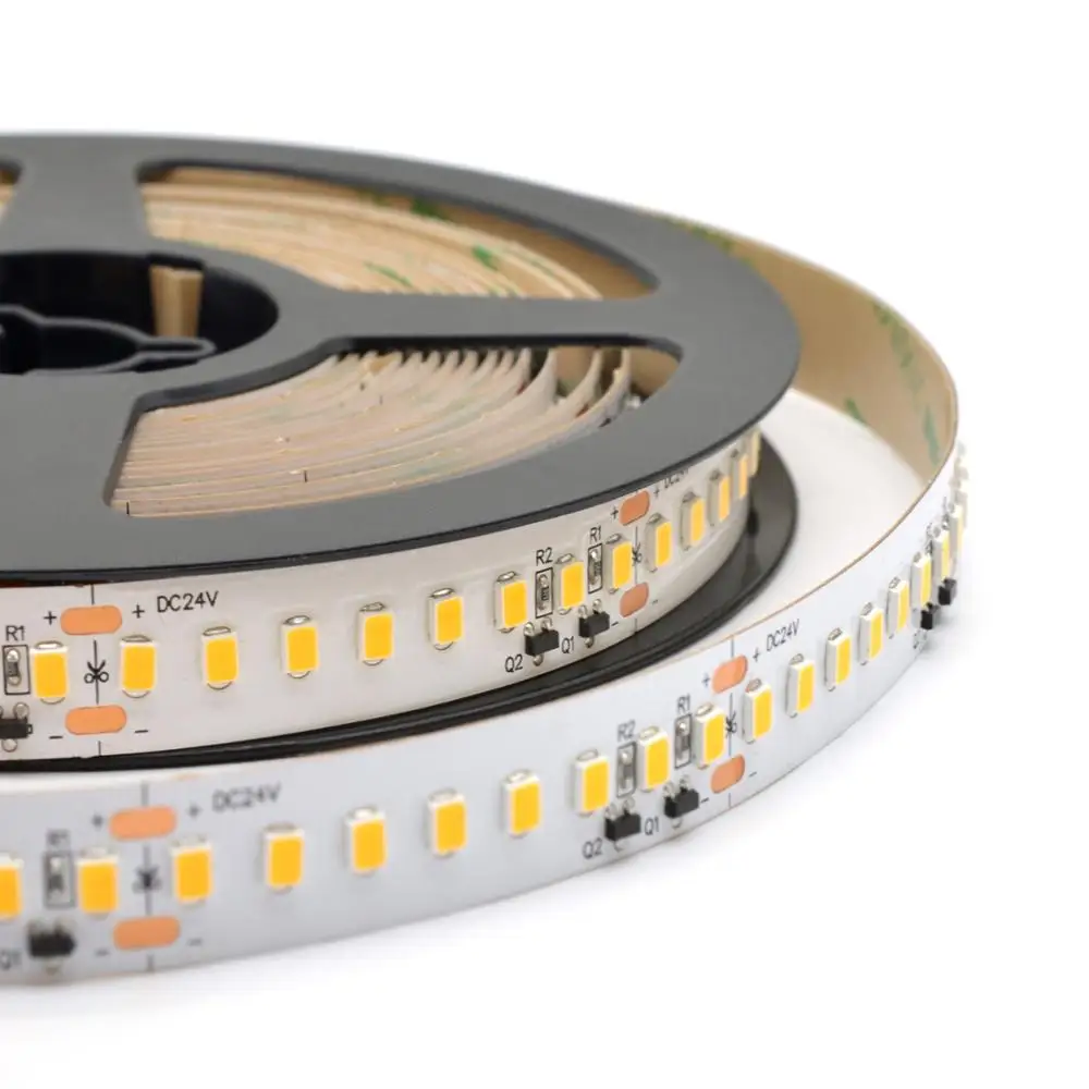 Высокоэффективная Светодиодная лента SMD2835 190 лм/Вт dc24в CRI80 + 160 светодиодов/м