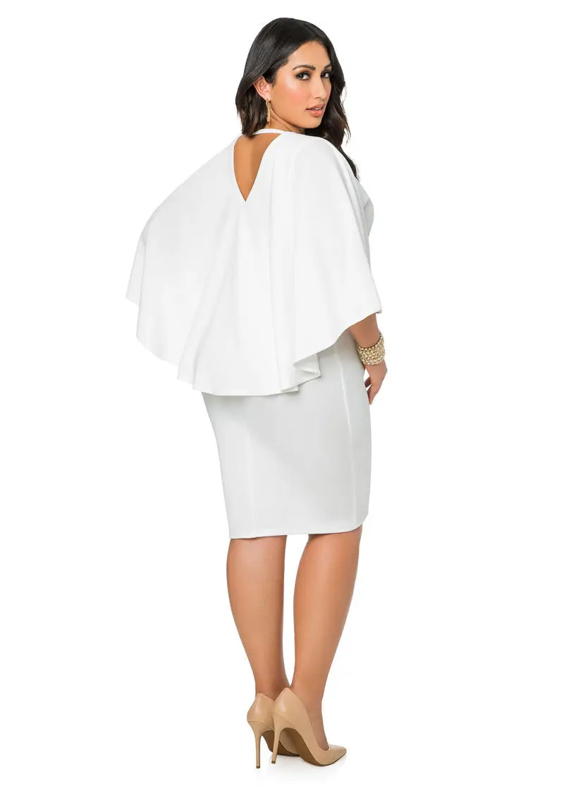 winter white plus size dress