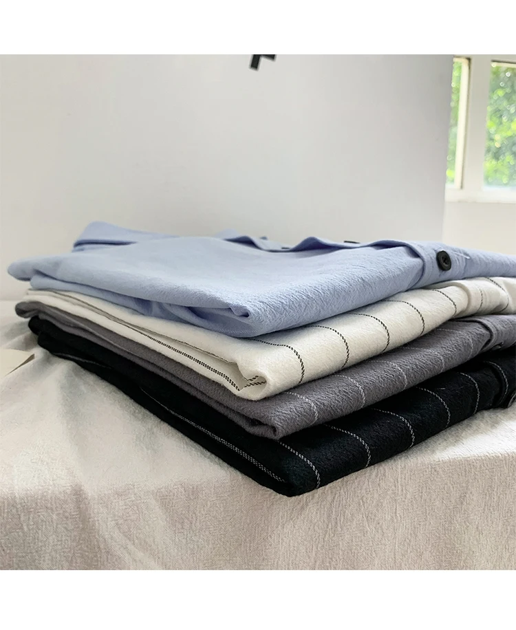 Белая полосатая рубашка с длинным рукавом для мужчин camisa masculina, приталенные повседневные мужские рубашки