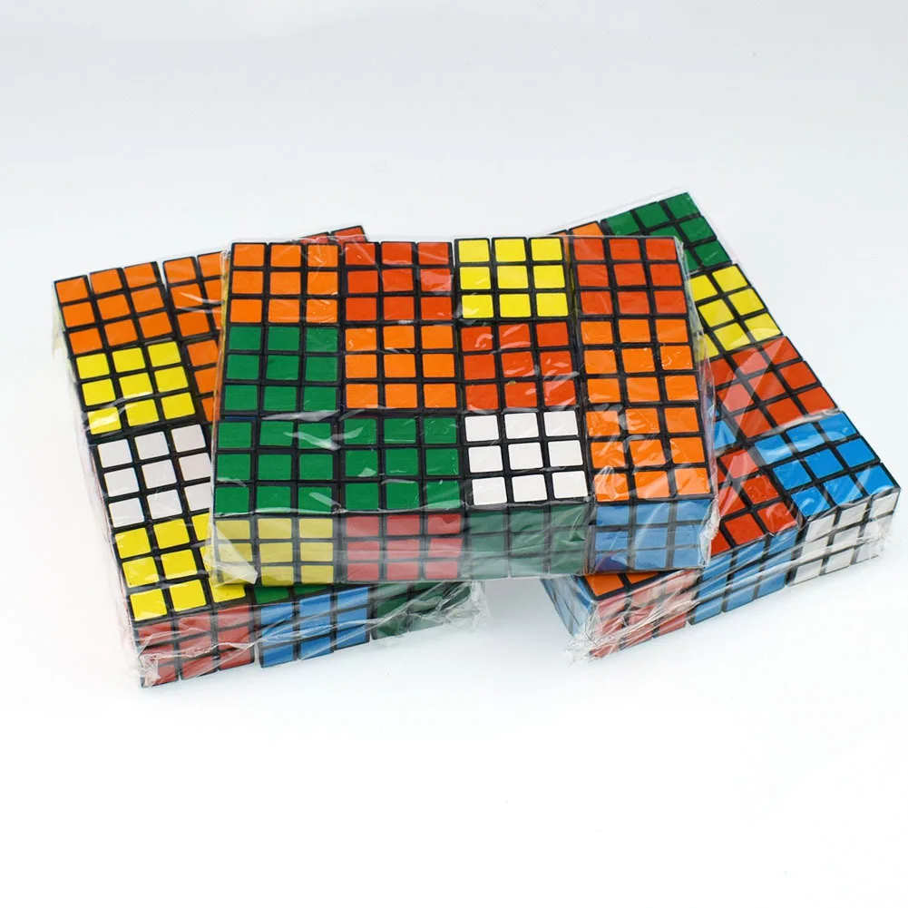 Стиль 3 см интеллекта детей Стразы «Кубик Рубика» три Слои игрушка 3-заказ Magic Cube гладкая начинающих Скорость твист-игрушка-вкладыш Educ