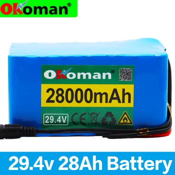 

7S5P 24v 28Ah battery 250w 29.4V 28000mAh lithium-ion battery for wheelchair electric bicycle battery pack with BMS