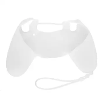

Unique Design Soft Silicone Skin Protective Case Cover With Hand Rope for SONY PS4 Controller Camouflage Black