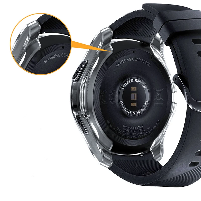 Защитный чехол для samsung galaxy watch active 2 44 мм 40 мм SM-R830 R820 R500 силиконовый защитный чехол на весь экран s