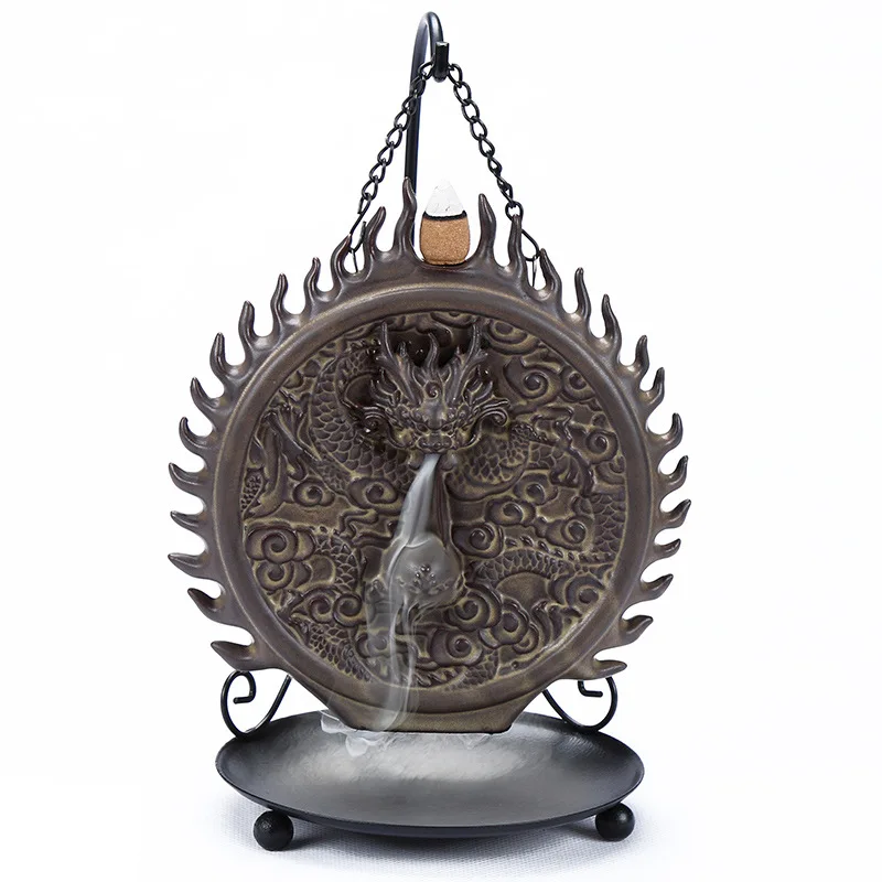 

Yesterday And Tomorrow Ceramic Creative Reverse Flow Censer Decoration Hanging Incense Tower Sandalwood Censer Sink Incense Hold