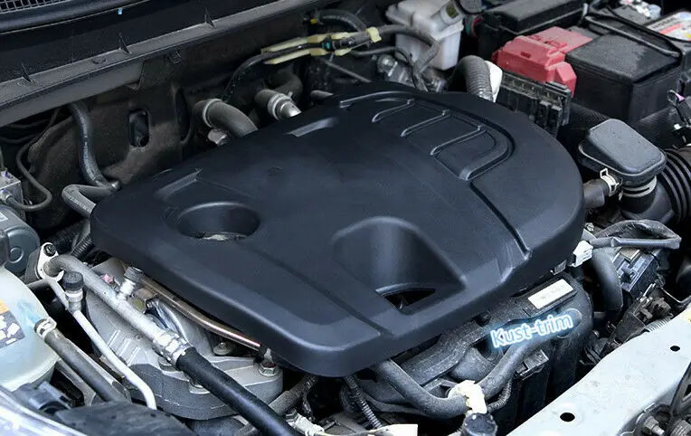 Подходит для Nissan KICKS- черный ABS авто крышка двигателя капот
