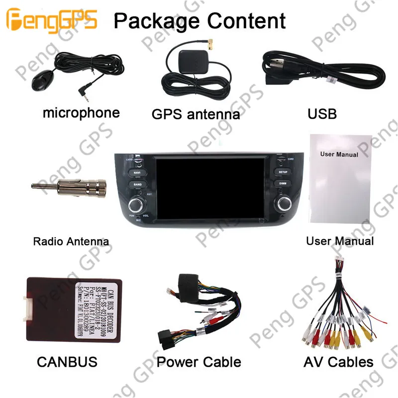 Flash Deal Android 9.0 PX5 4+64GB car No DVD player Built-in DSP Car multimedia Radio For Fiat Punto 2009-2015 Linea 2012-2015 GPS Nav 13