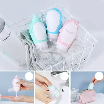 

Multifunctional Portable Multi-Color Cartoon Silicone Emulsion Split Bottle Travel Home Bathroom Soap Liquid Split Bottle