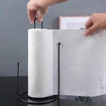 Кухонный вертикальный держатель для бумажных полотенец из кованого железа, домашний обеденный стол, держатель для рулонов, бумажное полотенце, вращающаяся стойка для хранения