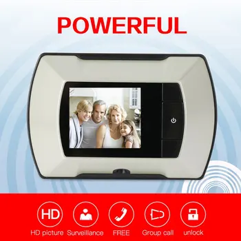 

High Resolution 2.4 inch LCD Visual Monitor Door Peephole Peep Hole Viewer Indoor Monitor Outdoor Video Camera DIY
