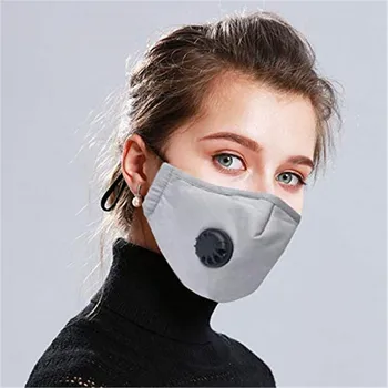 

Reusable PM2.5 Five-Layer Mouth Mask With Filter Unisex Effective Dust Respirator Anti Haze Маски Face Mask 100% Cotton Freeship