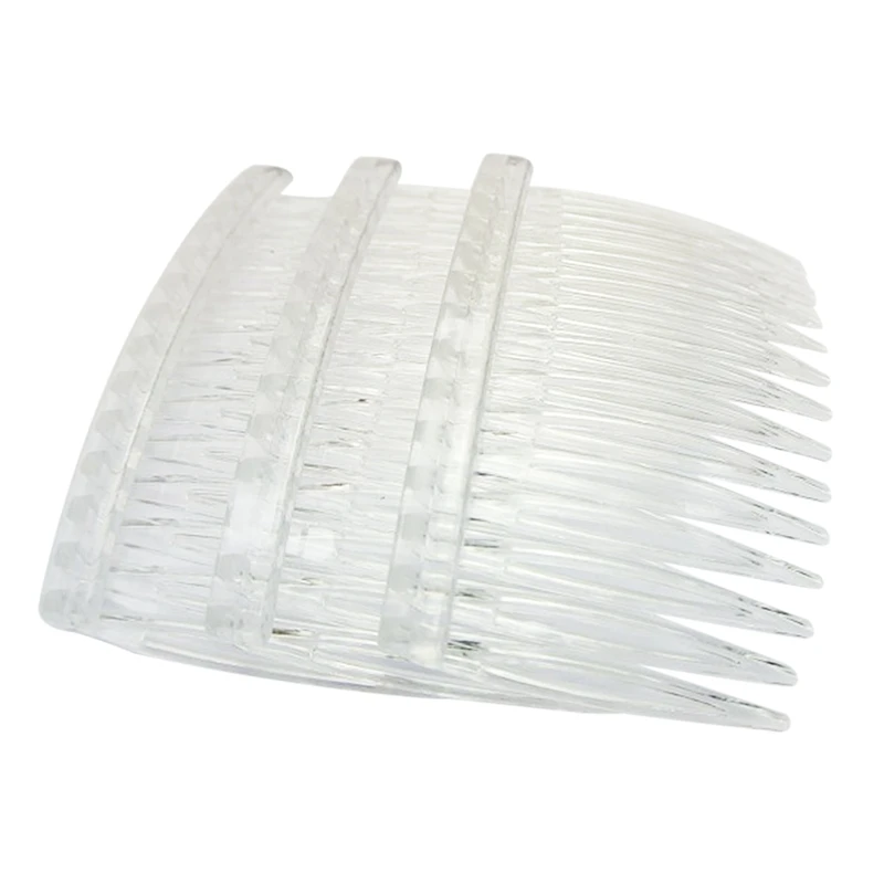 20 x Transparent color Plastic Hair Clips Side Combs Pin Barrettes 70X40mm | Украшения и аксессуары