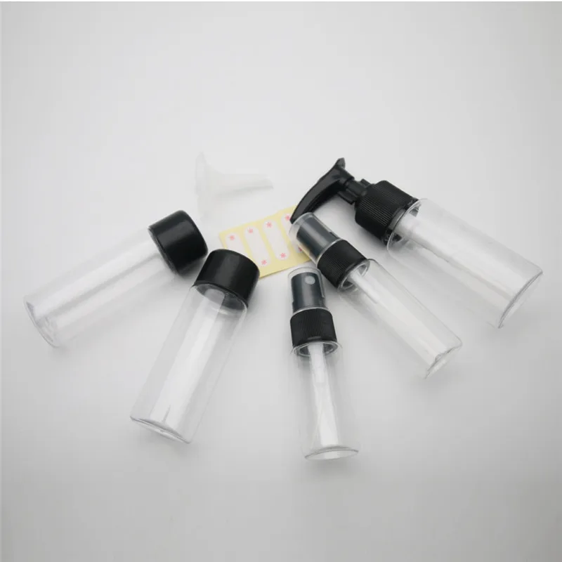 Портативный 7 шт./компл. прозрачный пластиковый дорожный Набор Make Up бутылки спрей многоразовая бутылях косметические bottlesdropship