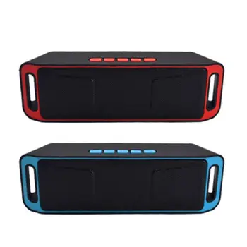 

SC208 Wireless Car Bluetooth Speaker Outdoor Mini Dual Subwoofer Stereo Multi-function Speaker