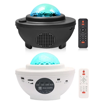 

Projector Lamp LED Star Night Light Wave Sky Starry Galaxy Blueteeth USB Voice Control Music Player HolidayLighting Lamp Droship