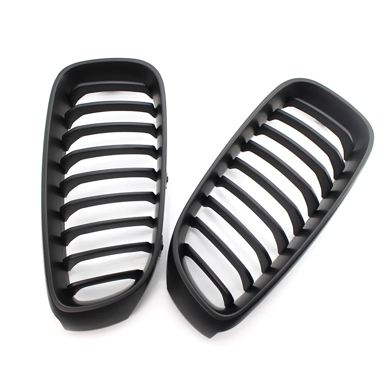 

A Pair ABS Front Kidney Grilles Matte/Gloss Black Semi-plated for BMW 3 Series F34 GT Racing Front Bumper Grilles Car Styling