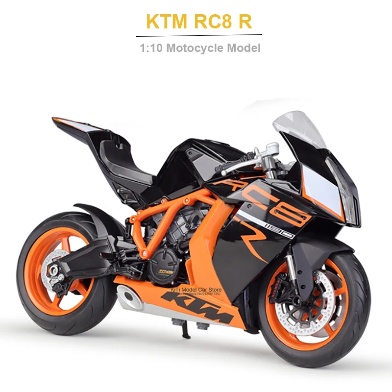Модель мотоцикла KTM RC8 R из сплава 