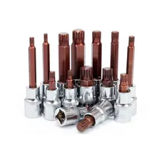 Одна шт 1/2 дюймов 12 точечная шлицевая ударная Торцевая насадка отвертка бит домашний ремонт электроинструментов M5 M6 M8 M10 M12 M14 M16