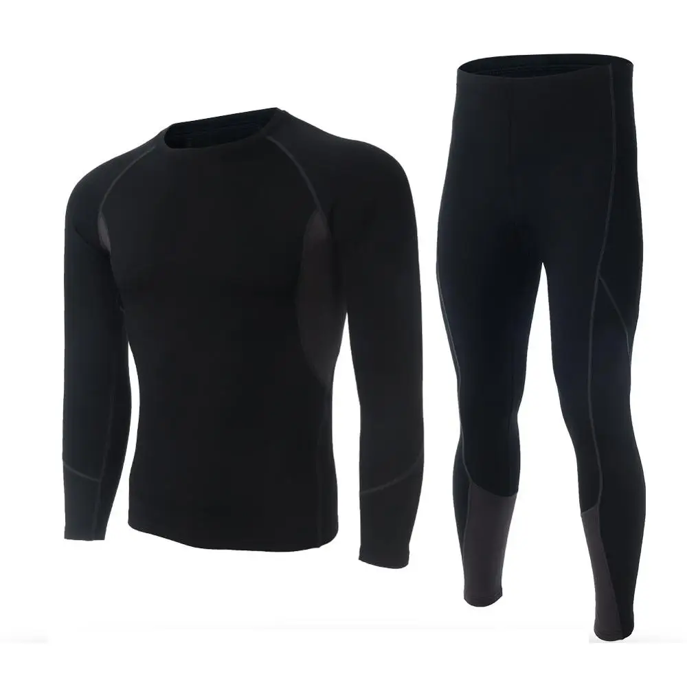 

Functional Mens Base Layer Thermal Warm Compression Underwear Fleece Lined T-shirt Pants Men Cycling Hiking Outdoor Sports Suits