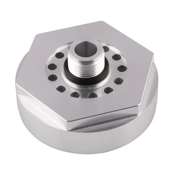 

Hot Accessories Durable Aluminum Silver Tools Car Practical Fuel Filter Adapter Easy Install Base Replacement For Chevy 01-16