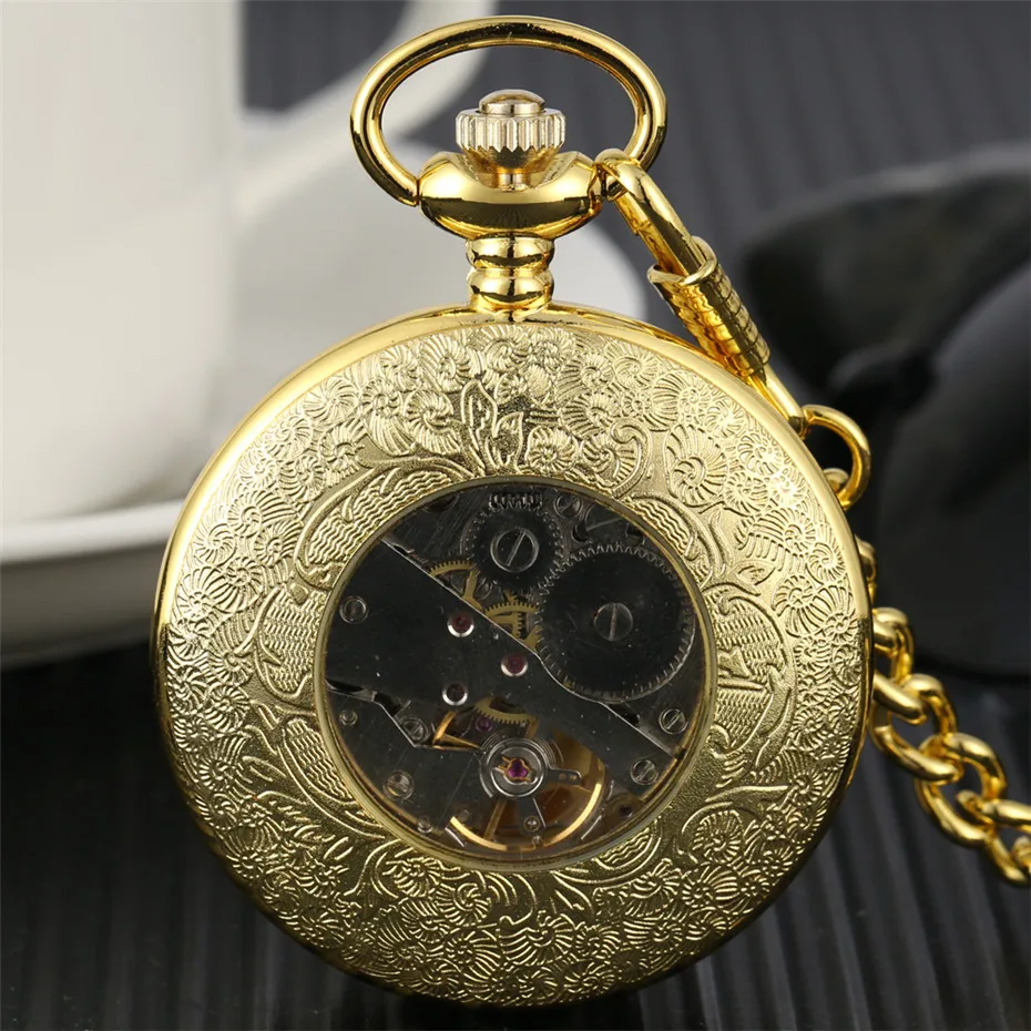 Антикварные полые паутины Подвесные часы ручной обмотки Механические карманные часы римские цифры дисплей карманные Висячие цепи часы