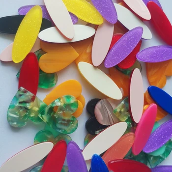 

Taidian Acrylic Cabochon Oval or Heart Shape Multicolor Native For Fashion Earring 400pcs/bag