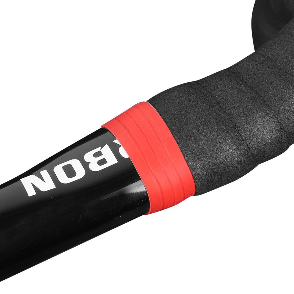 2PCS Bicycle Handlebar Tape Fixing ring Road Bike Handle Grip Wrap Holding Silicone Rings Cycling Fixed Sleeve Collar Bike Parts bike handlebar tape