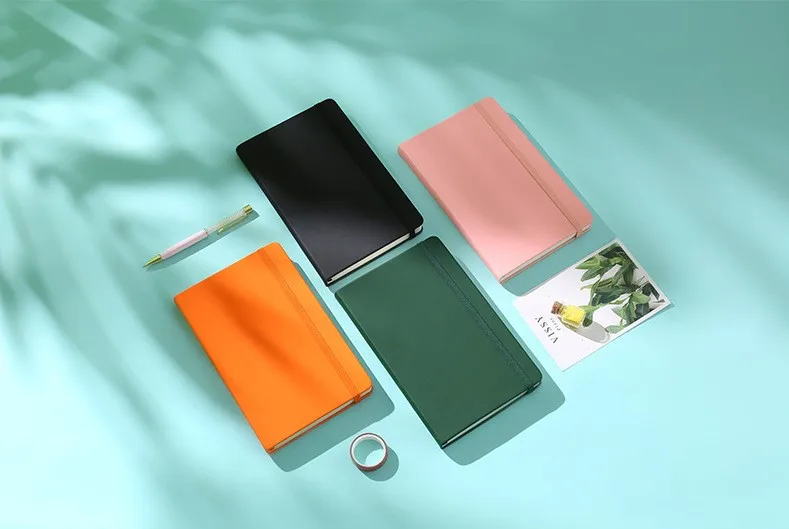 

A5 Touch PU Hard Surface Notepad Horizontal Line Elastic Notebook Gift Office Supplies Stationery Birthday Gift