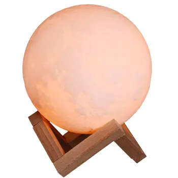 

ICOCO 3D Print Moon Lamp LED Lunar Touch Sensor Control Night Light Desktop Table Lamp For Home Decor Drop Shipping Hot Sale
