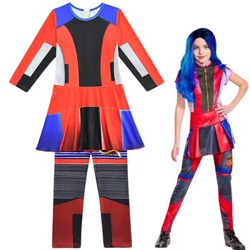 

Descendants 3 Evie Cosplay Costume jumpsuit Kid girls Halloween Carnival party Costume
