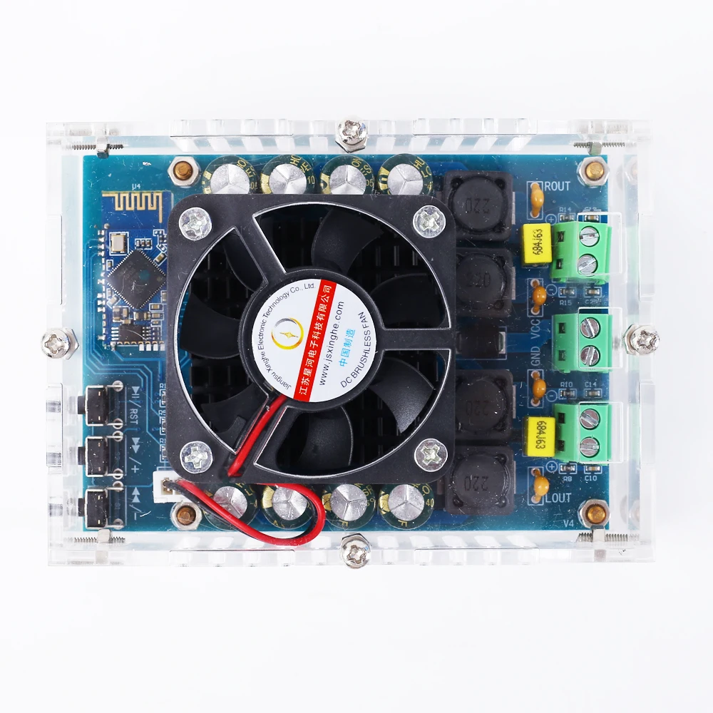TDA7498 100W+ 100W Bluetooth аудио цифровой стереоусилитель модуль DC 12V 24V беспроводной Bluetooth приемник