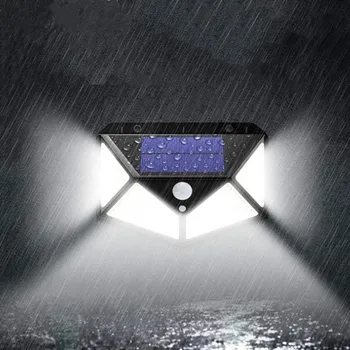 100 LED ip65 Solar Light Outdoor Solar Lamp PIR Motion Sensor Wall Light Waterproof Solar Powered Sunlight For Garden Decoration 1