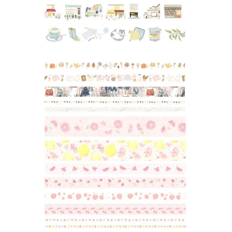 

8Pcs Fruit Washi Tape Adhesive Tape DIY Scrapbooking Sticker Label Masking Tapes