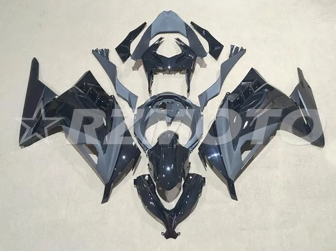 Стиль литья под давлением ABS обтекатели комплект для Kawasaki ninja 300 2013- EX300 EX300R 13 14 15 16 17 на заказ черный