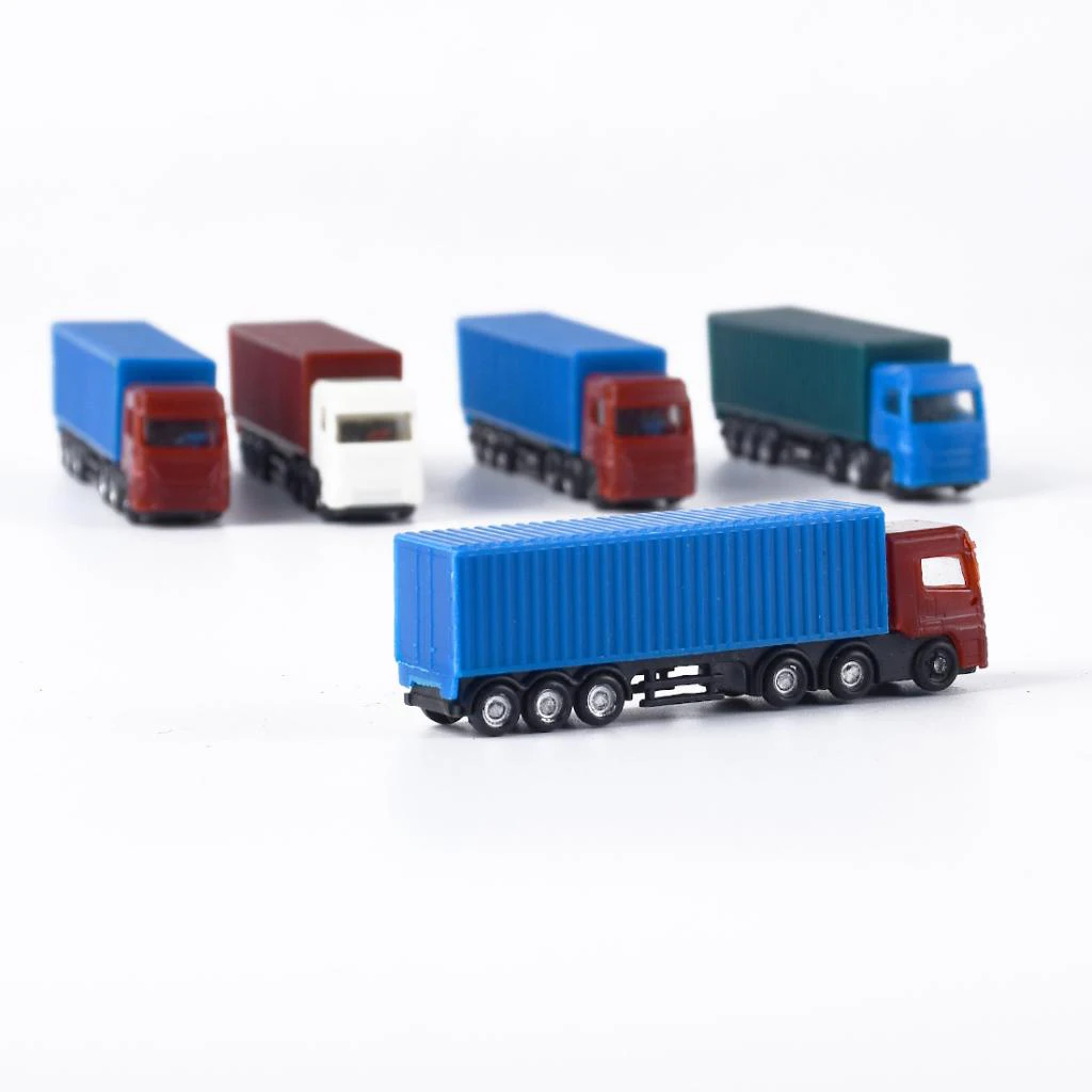 5pcs Truck 1:150 Model Train Street Road Scenery Landscape Scale N Layout