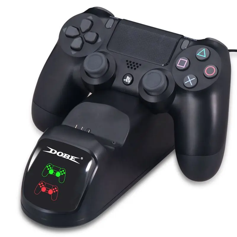 FFYY- Контроллер Dual usb зарядное устройство док-станция для PS4/PS4 Slim/PS4 Pro контроллер(черный