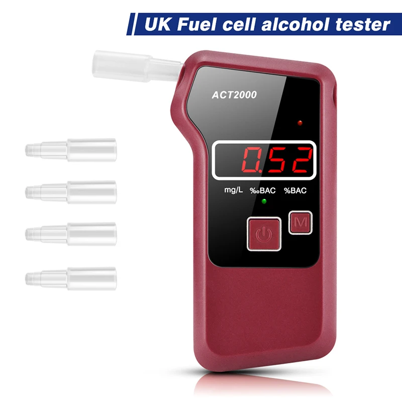 

ACT2000 Professional Digital Alcohol Breath Tester Breathalyzer Analyzer Detector Breathalizer Breathalyser LCD Screen