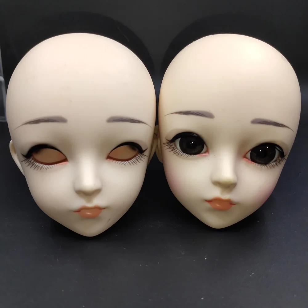 1 шт.,, 1/3 BJD, кукла, аксессуары, Pullip, маленькая P кукла, макияж, голова, адаптируется к 60 см телу - Цвет: A1A2