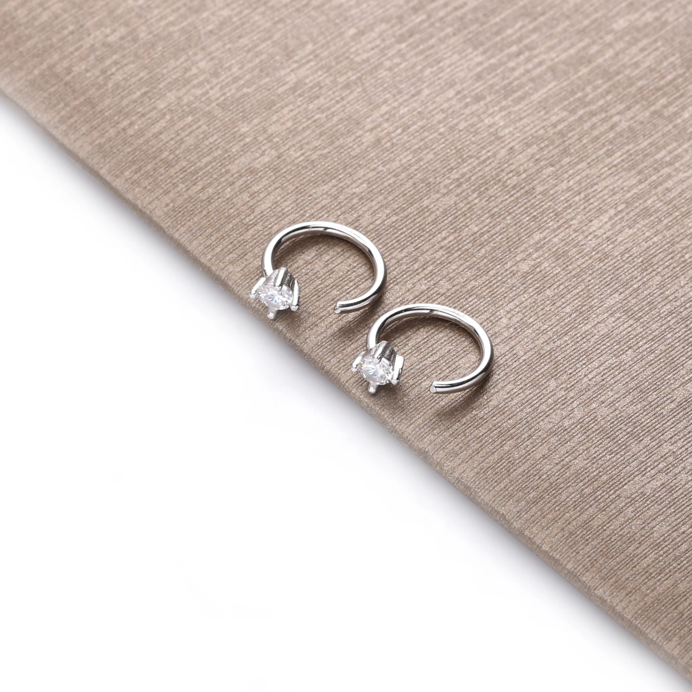 Moonmory рождественский подарок серьги Клипсы из стерлингового серебра 925 пробы для