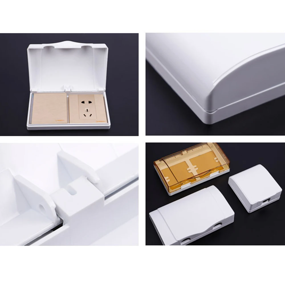 

1pcs Electrical Socket Waterproof Cover Thick Waterproof Protection Box Bathroom Wall Switches Sockets Waterproof Box