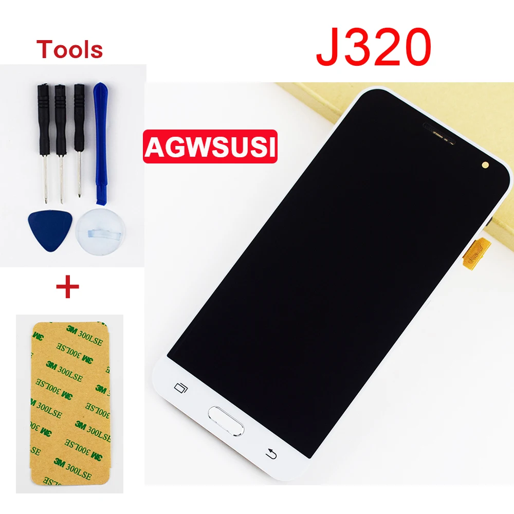 ЖК дисплей для Samsung Galaxy J3 2016 экран J320 J320A J320F J320H J320FN сенсорный дигитайзер в сборе