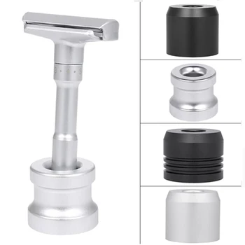 

Men Razor Holder Zinc Alloy Shaving Brush Stand Safety Razor It Razor Holder Razor Rack Salon Barber Tools 3.5x3.0cm