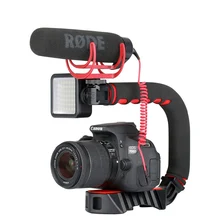 Ulanzi U-Grip Pro тройное крепление башмака видео стабилизатор ручка Видео Ручка камера телефон видео Риг комплект для Nikon Canon iPhone X 8 7