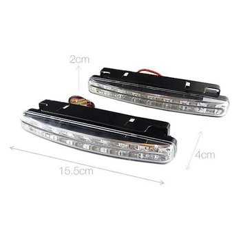 

Anti-collision LED Light Dustproof 6000K 1Pc Car Fog Daytime White Lamp 12V